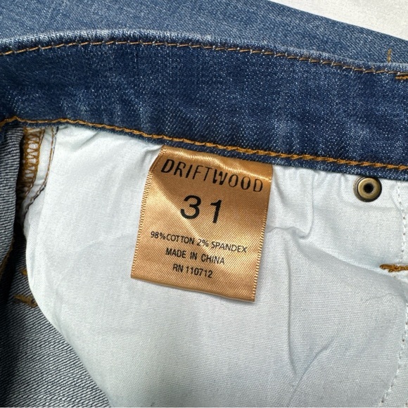 Driftwood Marilyn Jeans Embroidered Aztec Southwest Skinny Fit Blue Denim 31 - Picture 7 of 10